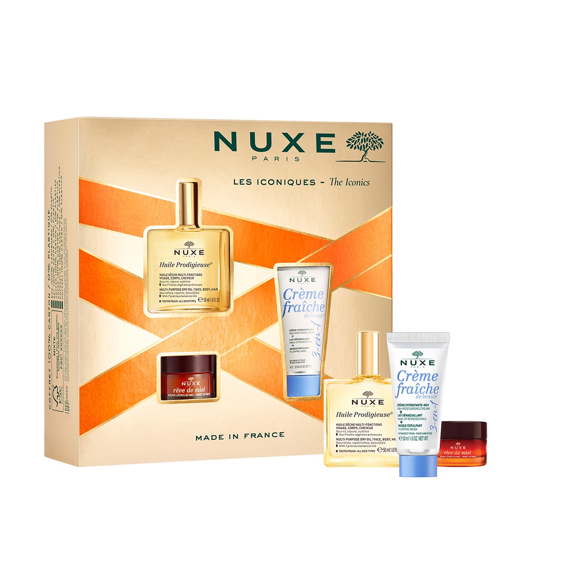 KIT NAVIDEÑO CON LOS PRODUCTOS ICÓNICOS NUXE